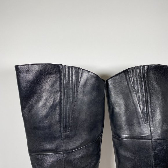 CULT GAIA Black Leather Knee High 'Yasmina' Boots - Picture 7 of 12